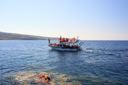 View of boat in Pantelleria island, Sicilyのeditorial素材