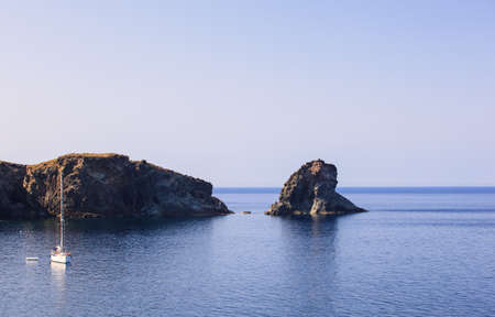 View of Faraglioni in the Pantelleria island, Sicilyの写真素材