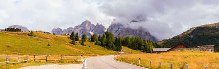 View of Cimon della Pala, Paneveggio parkの写真素材