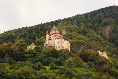 View of Castel Forte in the mountain, Trentino Alto Adigeのeditorial素材