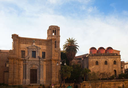 View of San Cataldo, Norman church in Palermo の写真素材