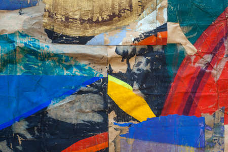 View of colorful background created with wrinkled paperの写真素材