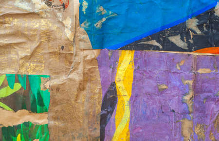 View of colorful background created with wrinkled paperの写真素材