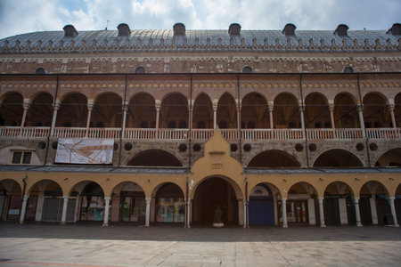 PADOVA, ITALY - AUGUST, 28: View of the Palazzo della Ragione on August 28, 2014のeditorial素材