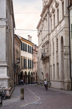 PADOVA, ITALY - AUGUST, 24: View of Padova street on August 24, 2014のeditorial素材