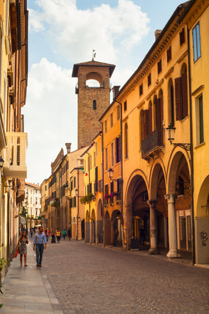 PADOVA, ITALY - AUGUST, 24: View of Padova street on August 24, 2014のeditorial素材