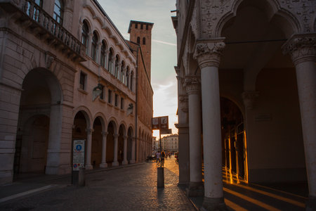PADOVA, ITALY - AUGUST, 24: View of Padova street on August 24, 2014のeditorial素材