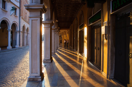 PADOVA, ITALY - AUGUST, 24: View of Padova street on August 24, 2014のeditorial素材