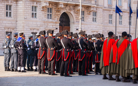 TRIESTE, ITALY - NOVEMBER, 04: Celebrations for the 4th of November, National Unification and Armed Forcesâ Day, on November 04, 2014のeditorial素材