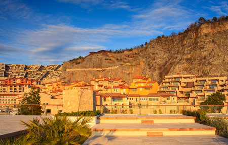 View of vacation house in Porto piccolo, Sistiana. Italyのeditorial素材