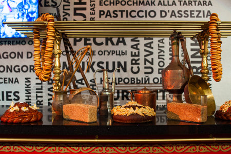 MILAN, ITALY - MAY, 20: Interior of Russian pavilion at Expo, universal exposition on the theme...