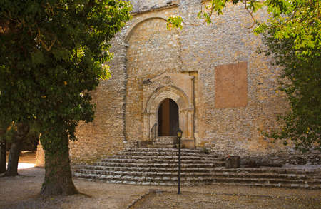 View of San Giovanni Battista Church in Erice, Trapaniの写真素材