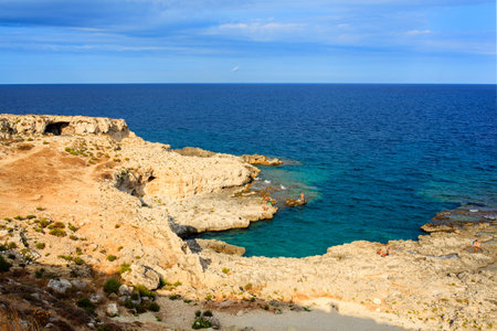 SIRACUSA, ITALY - AUGUST, 23: View of the Syracuse sea, famous city in Sicily on August 23, 2015のeditorial素材