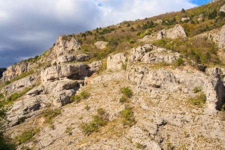 View of Val Rosandra in the Karst regionの写真素材