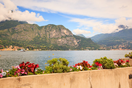 View of Lake Como from Bellagio in Italy