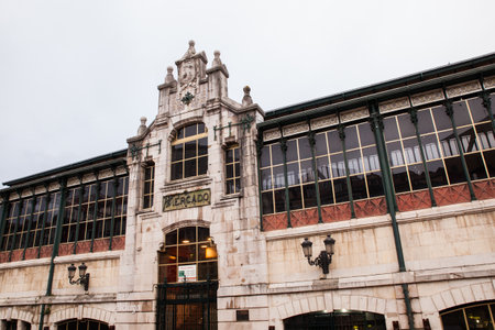 View of the Market of Hop, Santander. Spainのeditorial素材