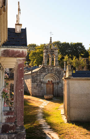 View of Little church of little town, Spainの写真素材