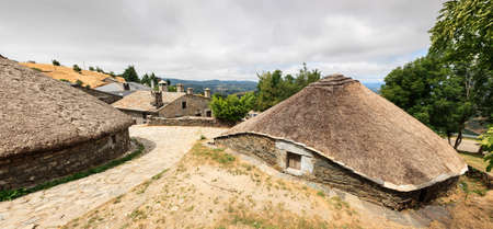 The palloza, also known as pallouza or pallaza, is a traditional dwelling of Cebreiro and also the Serra dos Ancares of northwest Spainの写真素材