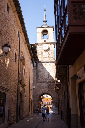 PONFERRADA, SPAIN - AUGUST, 06: The Tower of the Clock on August 06, 2016