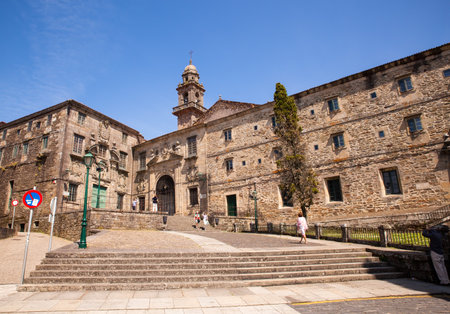SANTIAGO, SPAIN - AUGUST, 17: Convent church of Santo Domingo Bonaval on August 17, 2016のeditorial素材
