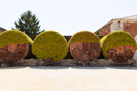 Old cisterns, arsenaleView of old rusted cistern at the Arsenale in vemiceの写真素材
