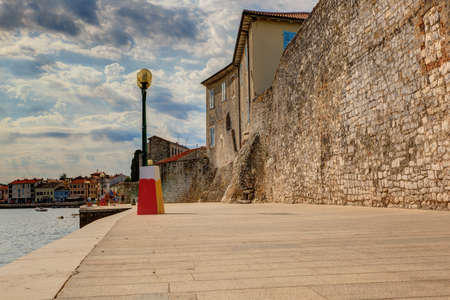 View of the Porec promenade, Istria. Croatiaの写真素材