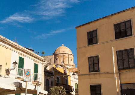 View of the Cupola of the Santo Spirito church in Ortigiaの写真素材
