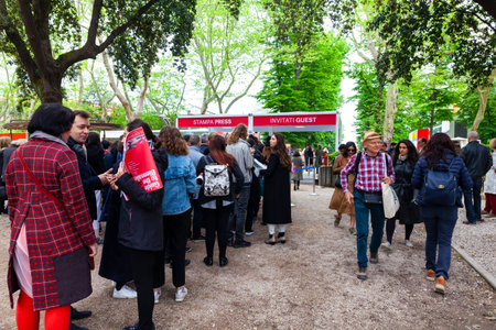 VENICE, ITALY - MAY 08: Entrance of  Venice biennale at the 58th International Art exhibition titled...