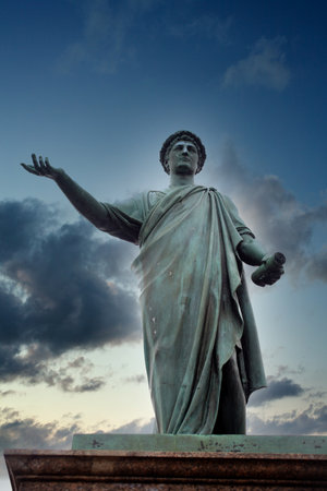 Monument to Rishelie Dyuk, Odessa - Ukraineのeditorial素材