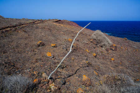 View of the Linosa sea, Sicily. Italyの写真素材