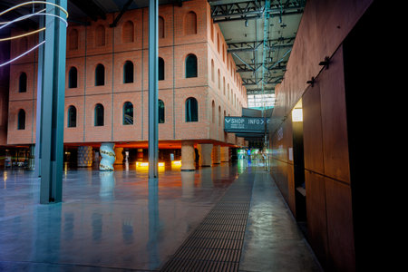 Bilbao, Spain - August 4, 2022: Azkuna Zentroa, Basque for Azkuna Centre, previously known as...