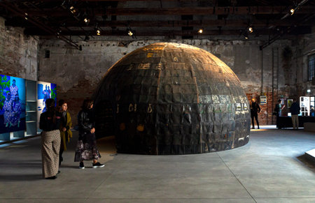 Venice, Italy - April 18, 2024: The installation titled Everything Precious for the Pavilion of...