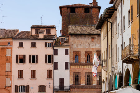 Merchant house, in Italian language Casa del Mercante, built in 1455. Example of gothic and...