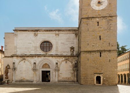 The Cathedral of the Assumption of the Blessed Virgin Mary also called Koper Cathedral, Sloveniaの写真素材