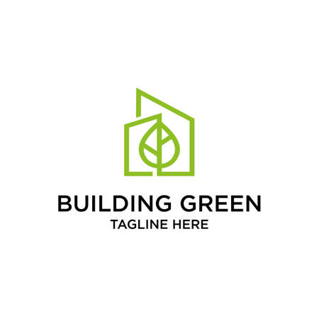 eco building tower vector logo design templateのイラスト素材