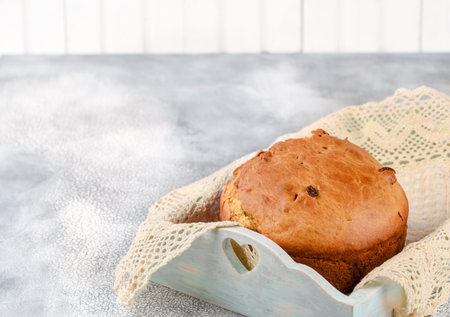 Panettone is the traditional Italian dessert for Christmas or Easter cake.