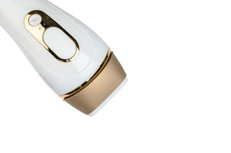 Modern photoepilator on whiteの写真素材