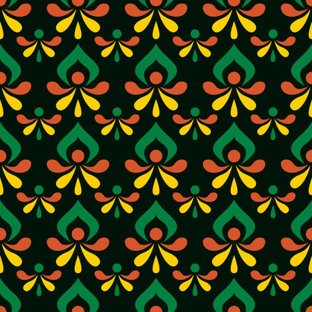 traditional seamless pattern of batik motif background.Stylish fabric print vector design. Creative...