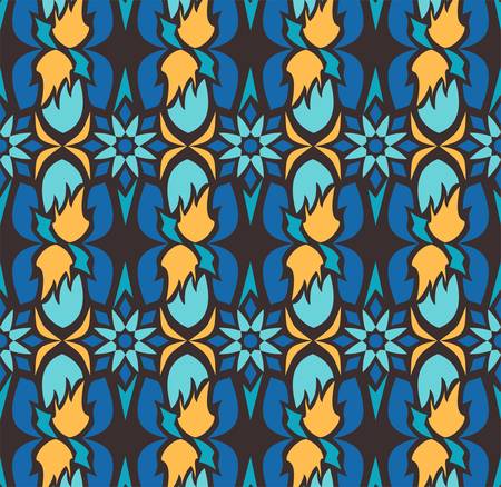 traditional seamless pattern of batik motif. Stylish fabric vector design. Creative textile background for fashion or cloth. Borneo styleのイラスト素材