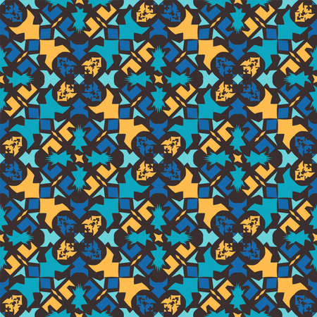 seamless pattern of dayak ethnic pattern. Traditional Indonesian fabric motif. Borneo style. vector design inspiration. Creative textile for fashion or clothのイラスト素材