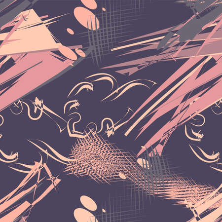 Modern abstract pattern. Trendy modern art vector design for cloth or fabric, wrapping, background,wallpaper.のイラスト素材
