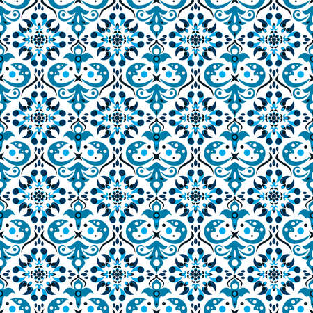 traditional seamless pattern of batik motif. Stylish fabric vector design. Creative textile background for fashion or cloth.のイラスト素材