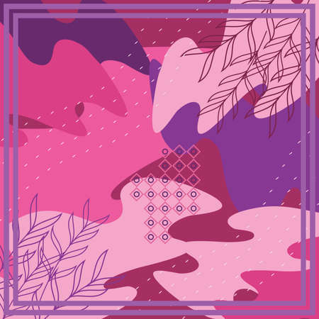 Pattern of hijab motif design with abstract foliage design. pastel color. Silk scarf pattern vector design inspirationのイラスト素材