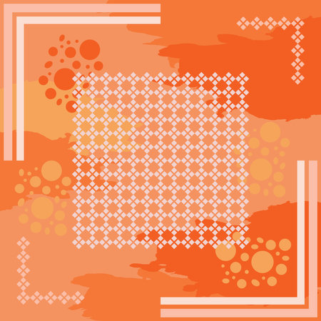 pattern of hijab motif design with foliage design. Silk scarf pattern vector design inspiration