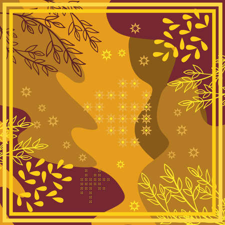 Pattern of hijab motif design with floral and abstract design. Silk scarf pattern vector design inspiration&#xD;&#xA;のイラスト素材