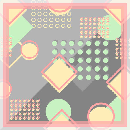 Design of hijab or scarf motifs with abstract patterns. can be used also for other fabric patterns or wallpaper.vector design inspirationのイラスト素材