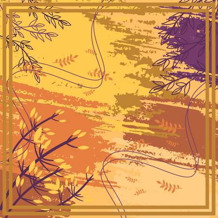 Design of hijab or scarf motifs with abstract foliage patterns. can be used also for other fabric patterns or wallpaper.vector design inspirationのイラスト素材