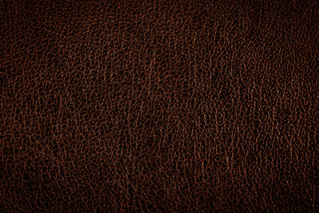 Brown leather wallpaper, background, texture, pattern with vignette