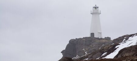 The lighthouse at Cape Spear- North America's most easterly point.の写真素材