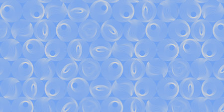 Abstract circle pattern background. Futuristic gray wireframe pattern on a blue background with geometric outline shapes. Brutalist background for banner, landing, website, poster, cover, and brochureのイラスト素材